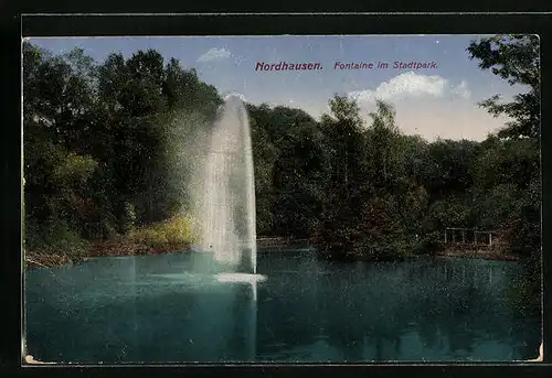 AK Nordhausen, Fontaine im Stadtpark