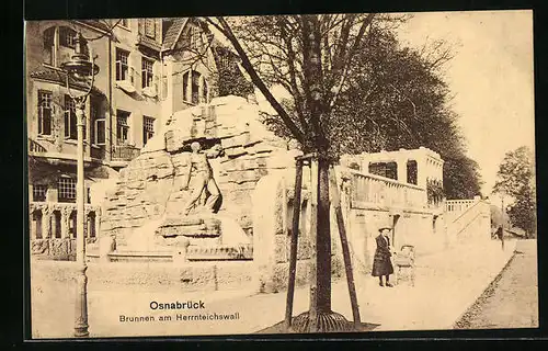 AK Osnabrück, Brunnen am Herrnteichswall