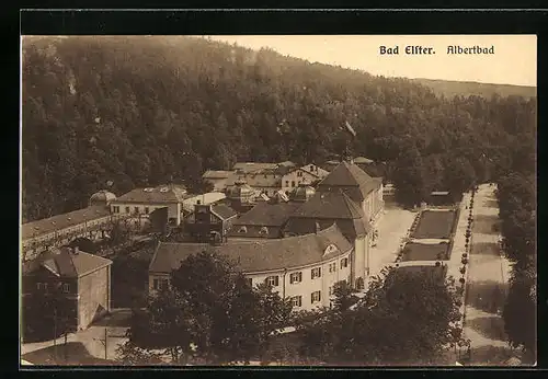 AK Bad Elster, Albertbad mit Anlage