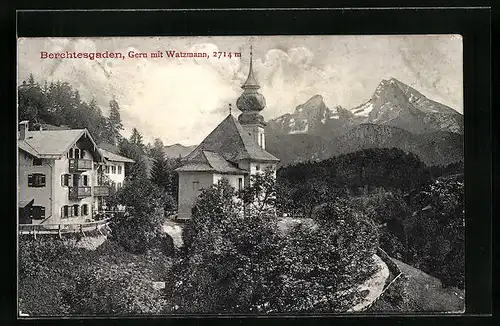 AK Berchtesgaden, Gern mit Watzmann
