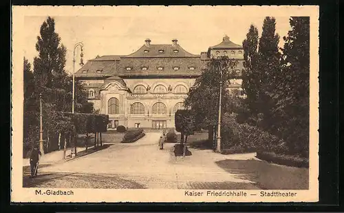 AK M.-Gladbach, Kaiser Friedrichhalle, Stadttheater
