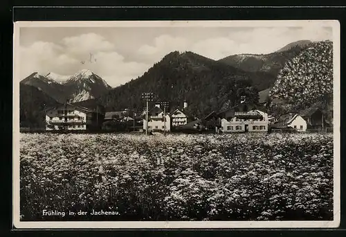 AK Jachenau, Totalansicht im Frühling