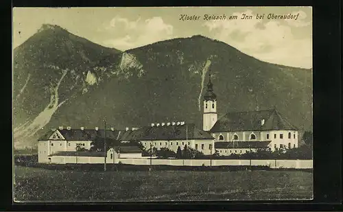 AK Oberaudorf, Kloster Reisach am Inn - Bittkarte des Priors