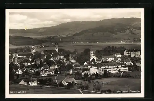 AK Isny i. Allgäu, Ortsansicht aus der Vogelschau