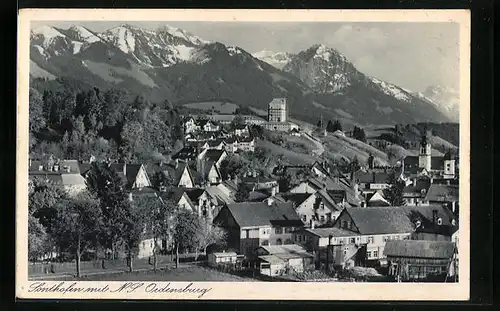 AK Sonthofen, Ortsansicht mit NS Ordensburg