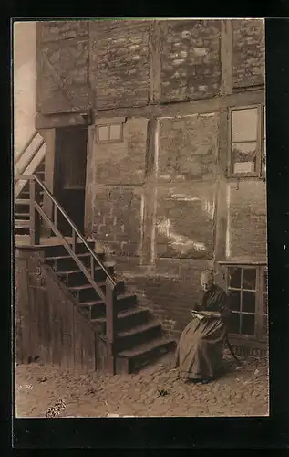 AK Alt-Hamburg, Aus dem Hof, Altstädterstr. 46