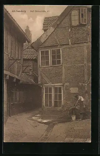 AK Alt-Hamburg, Hof Steinstrasse 41