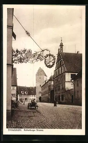 AK Dinkelsbühl, Rothenburger Strasse