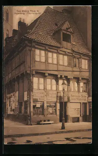 AK Hamburg, Das älteste Haus, Pferdemarkt