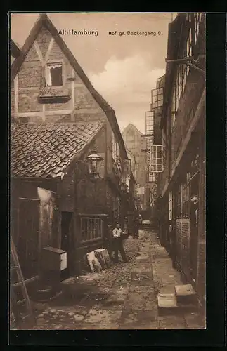 AK Hamburg, Hof gr. Bäckergang 8