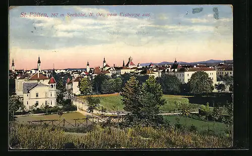 AK St. Pölten, Ortspartie vom Eisberge aus