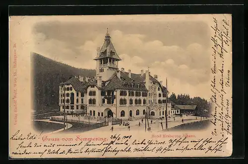 AK Semmering, Hotel Erzherzog Johann