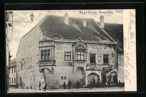 AK Eggenburg, Bemaltes Haus