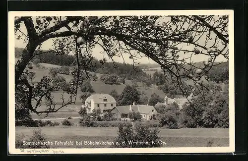 AK Fahrafeld bei Böheimkirchen, Ortspartie im Tal