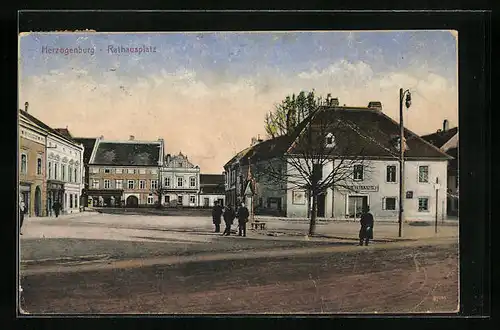 AK Herzogenburg, Der Rathausplatz