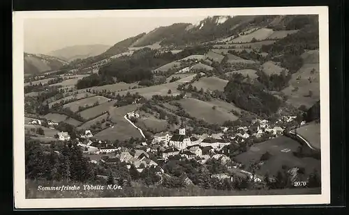 AK Ybbsitz, Ortsansicht aus der Vogelschau