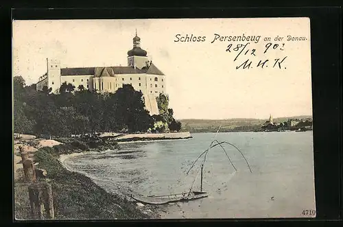 AK Persenbeug, Schloss mit Flusspartie