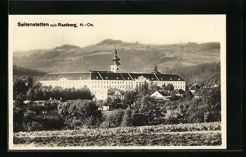 AK Seitenstetten, Ortsansicht mit Rastberg