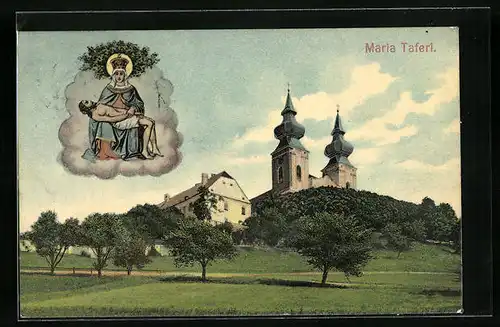 AK Maria Taferl, Kirche, Pietà auf Wolke
