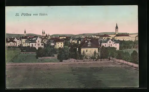 AK St. Pölten, Ortsansicht von Süden