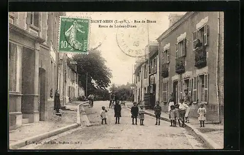 AK Saint-Meen, Rue de Dinan, Route de Lorient-Dinan