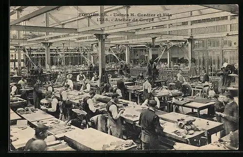 AK Fougeres, Usines H. Cordier et Fils, Atelier de Coupe