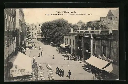 AK Saint Malo, La Place Châteaubriand
