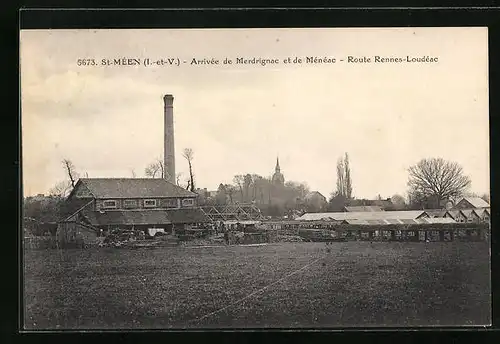 AK St-Méen, Arrivée de Merdrignac et de Ménéac