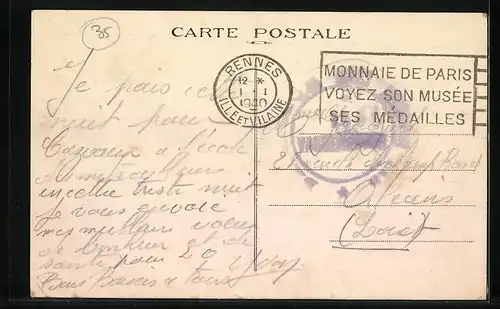 AK Saint-Jacques-de-la-Lande, Route Nationale