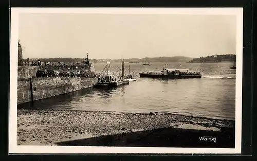 AK Dinard, Embarcadère des Vedettes Blanches