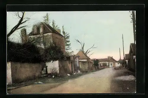 AK Bragny-sur-Saone, Rue de Montée