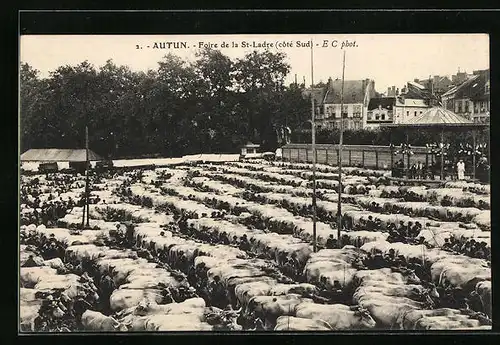AK Autun, Foire de la St-Ladre (cote Sud)