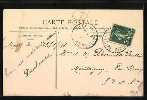 AK Salornay-sur-Guye, Rue de l`Eglise