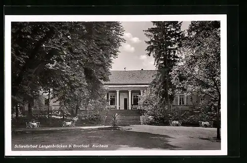 AK Langenbrücken /Bruchsal, Kurhaus im Schwefelbad