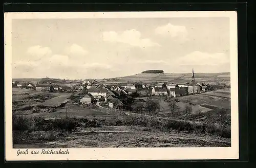AK Reichenbach, Ort mit Umgebung