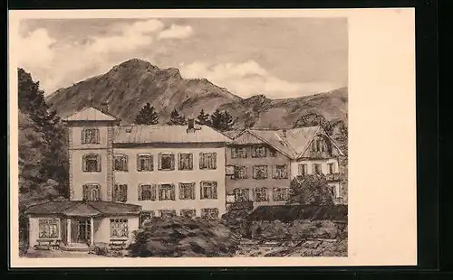 Künstler-AK Bad Reichenhall, Das Marienheim