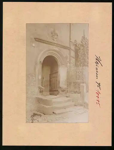 Fotografie Brück & Sohn Meissen, Ansicht Meissen i. Sa., der Eingang zum Burglehn