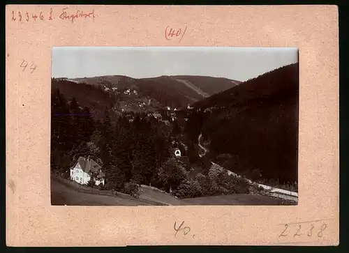 Fotografie Brück & Sohn Meissen, Ansicht Bärenfels i. Erzg., Blick auf Kipsdorf vom Hotel Kaiserhof