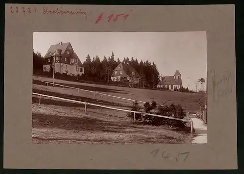 Fotografie Brück & Sohn Meissen, Ansicht Oberbärenburg i. Erzg., Partie im Villenviertel