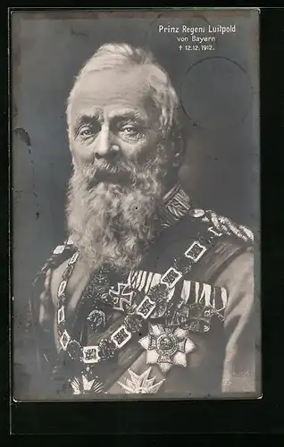 AK Prinzregent Luitpold von Bayern im fortgeschrittenem Alter