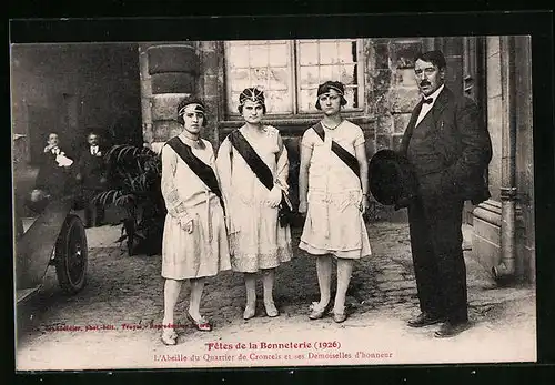 AK Troyes, L`Abeille du Quartier de Croncels et ses Demoiselles d`honneur