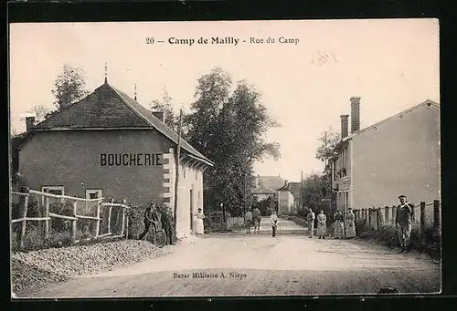 AK Camp de Mailly, Rue du Camp