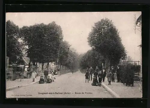 AK Nogent-sur-Seine, Route de Provins