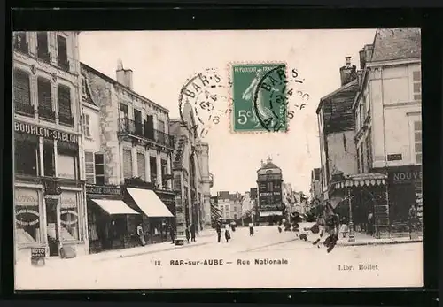 AK Bar-sur-Aube, Rue Nationale