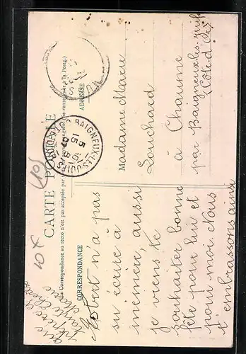 AK Mussy-sur-Seine, Rue du Couvent