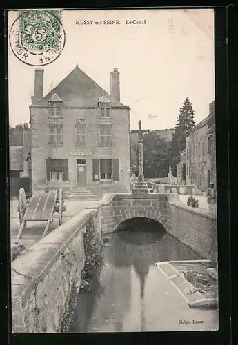 AK Mussy-sur-Seine, Le Canal