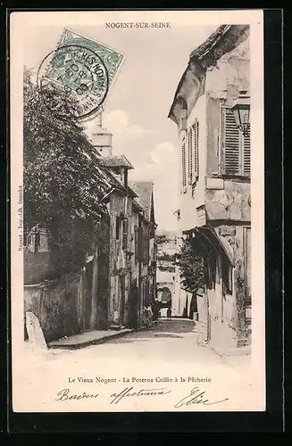 AK Nogent-sur-Seine, Le Vieux Nogent, La Poterne Collin à la Pêcherie
