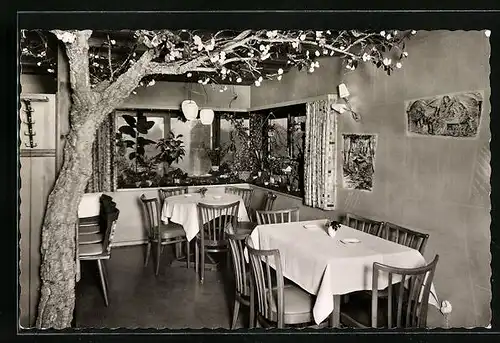 AK Altsimonswald im südl. Schwarzwald, Café Märchengarten, Innenansicht