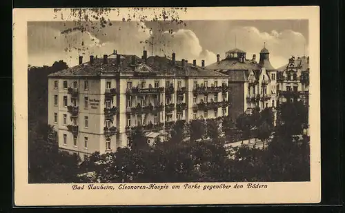 AK Bad Nauheim, Eleonoren-Hospiz am Parke gegenüber den Bädern
