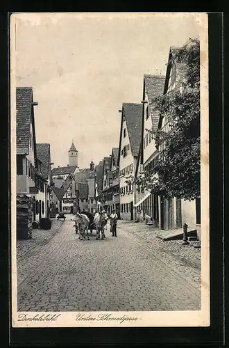 AK Dinkelsbühl, Ortsansicht mit Unteren Schmiedgasse